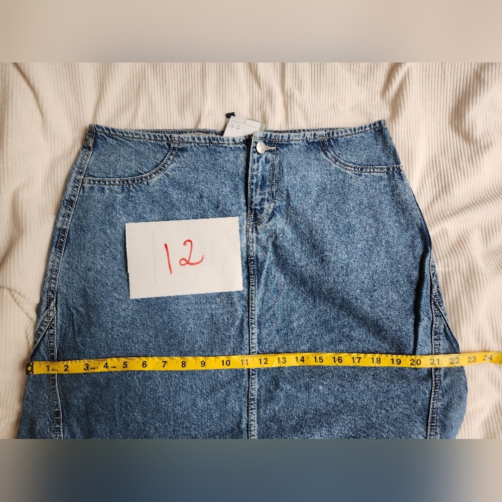 H&m denim maxi skirts light blue BNWT - Picture 12 of 16